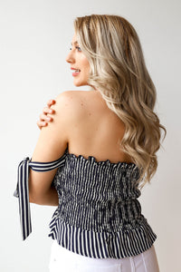 mode, luciana off shoulder top