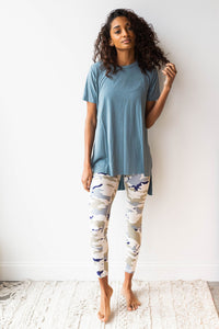 mode, pastel camo leggings
