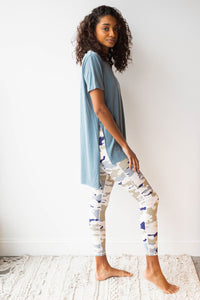 mode, pastel camo leggings
