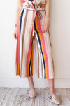 mode, starburst stripe tie pants (set)