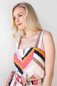 mode, starburst stripe top (set)