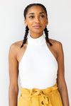 mode, mock halter neck bodysuit