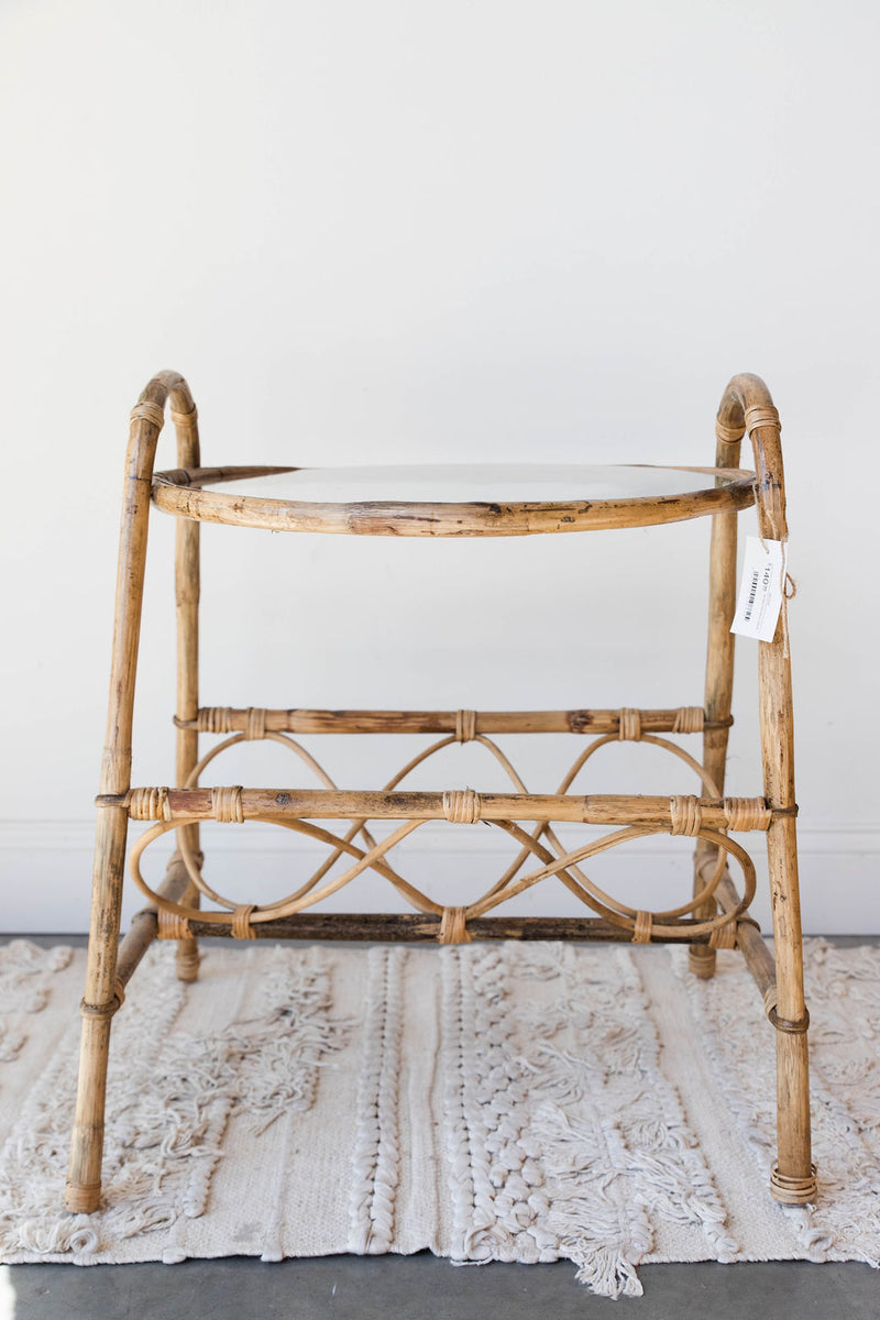 mode, small bamboo table