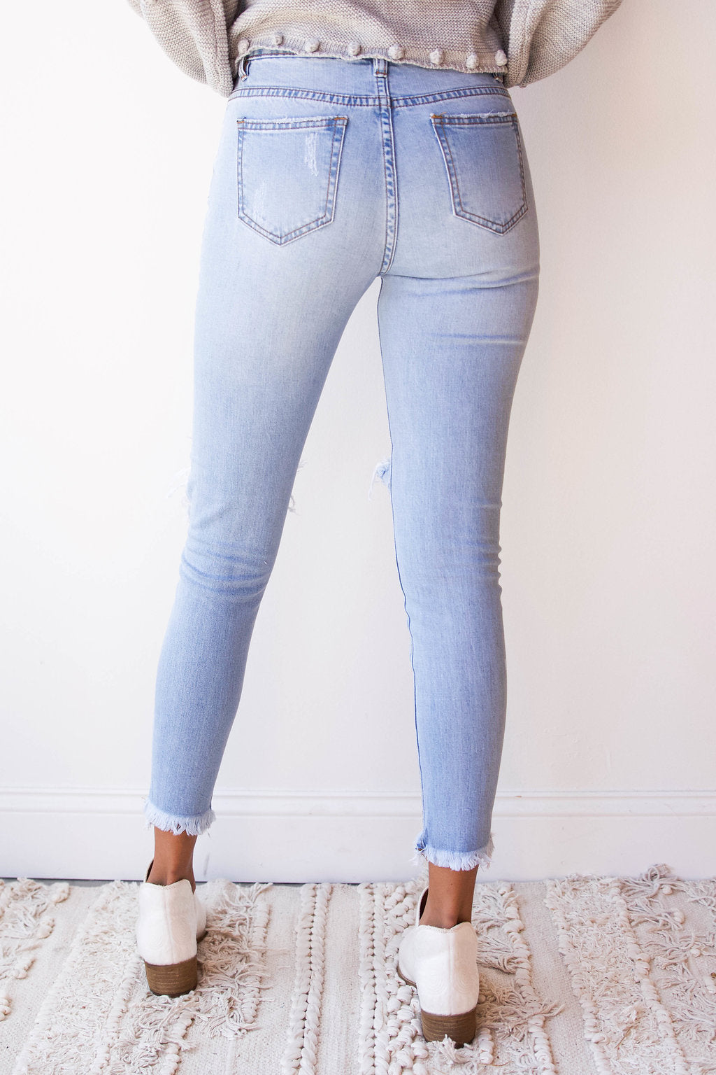 mode, Keely high rise distressed denim