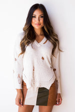 mode, not distraught sweater
