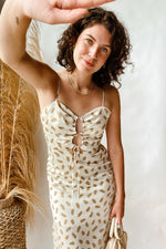 mode, cold press midi dress