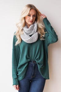 mode, chenille infinity scarf
