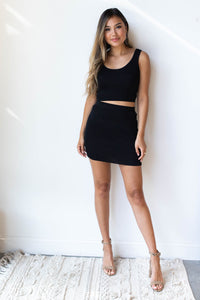 mode, take a step back fitted set (skirt)
