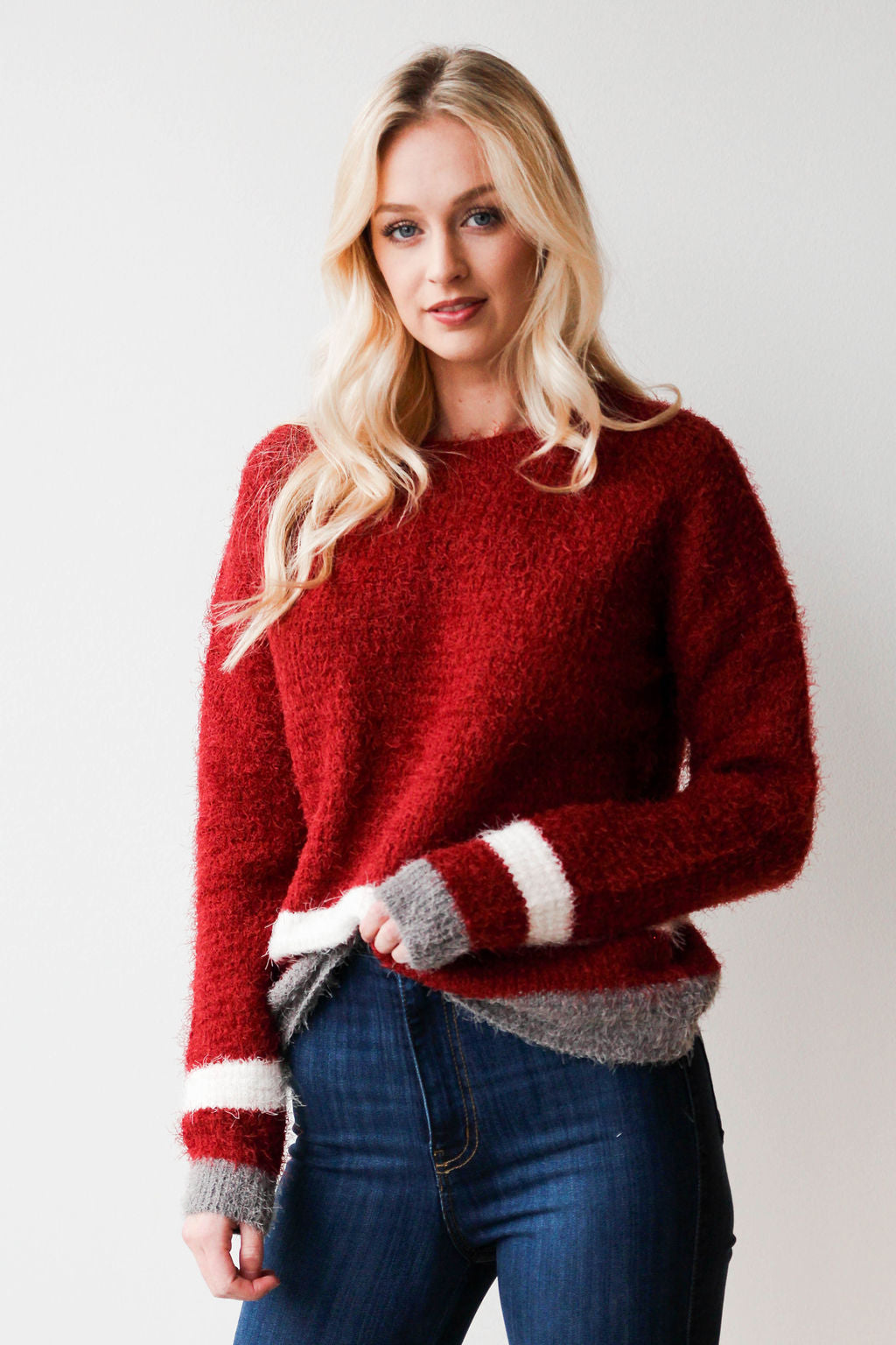 mode, cinnamon and sugar sweater