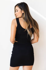 mode, take a step back fitted set (skirt)