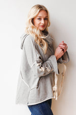 mode, hello Darlin' cowl neck hoodie