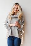 mode, hello Darlin' cowl neck hoodie