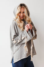 mode, hello Darlin' cowl neck hoodie