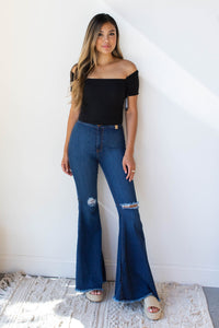 mode, square neck ribbed crop tee