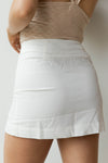 mode, just be you button skirt