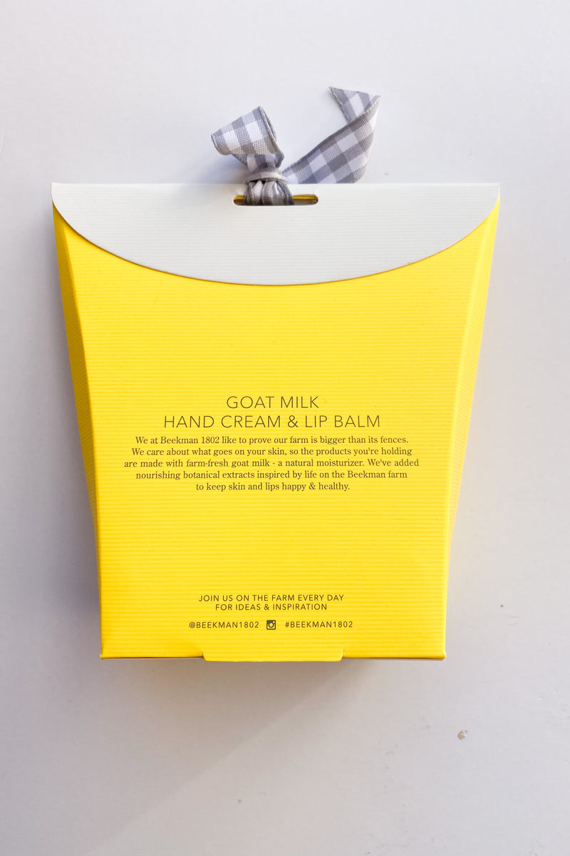 mode, hand cream + lip balm set
