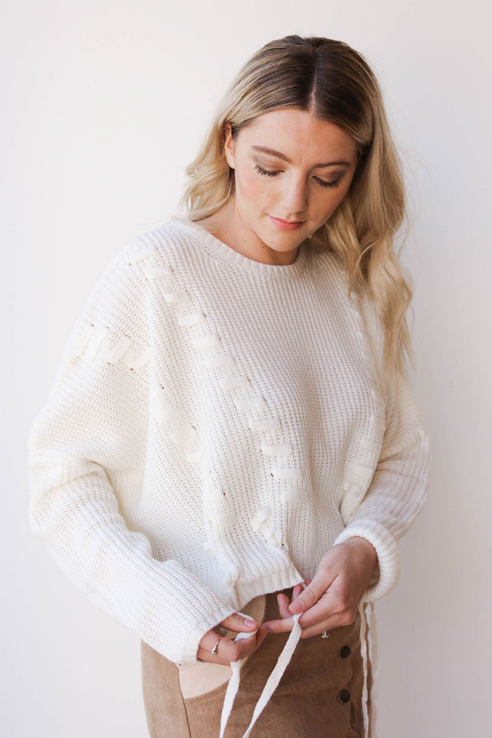 mode, lola braid sweater