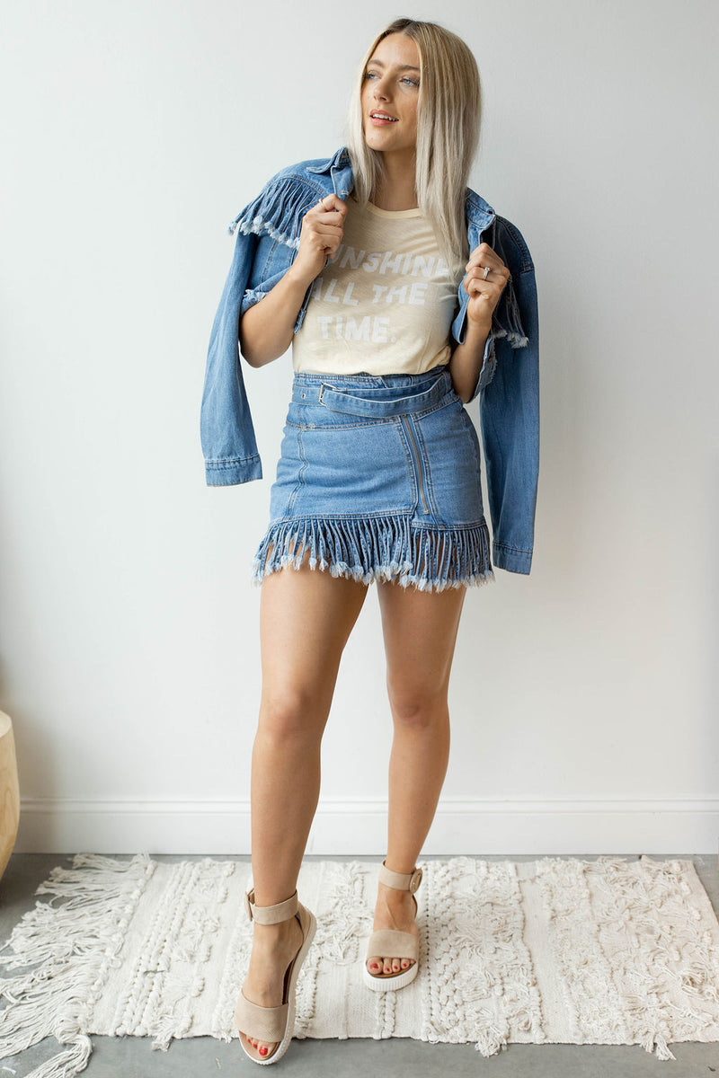 mode, freebird fringe skirt