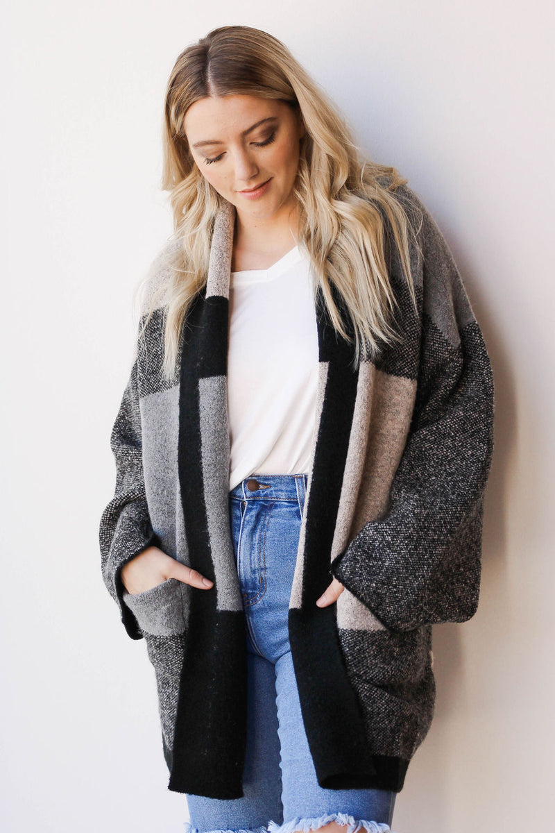 mode, Sierra colorblock coatigan