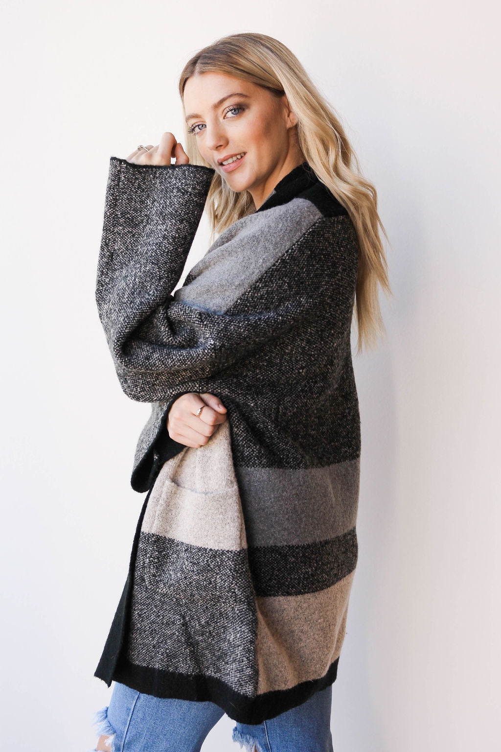 mode, Sierra colorblock coatigan