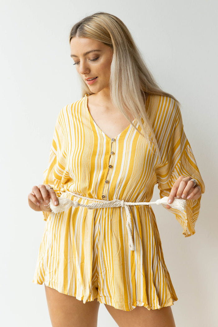 mode, kimono sleeve playsuit