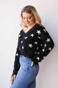 mode, stars align sweater