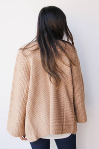 mode, cozy chunk cardi
