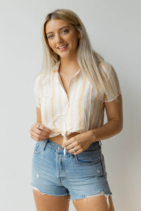 mode, hang out crop blouse