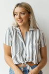 mode, hang out crop blouse