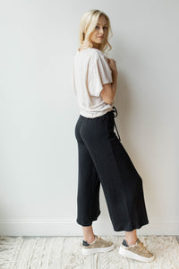mode, drawstring smocked pants
