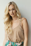mode, satin tank bodysuit