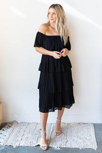 mode, dancing the night away tiered dress