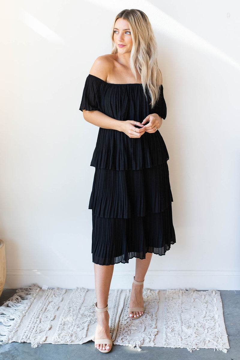 mode, dancing the night away tiered dress