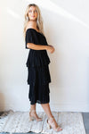 mode, dancing the night away tiered dress