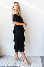 mode, dancing the night away tiered dress