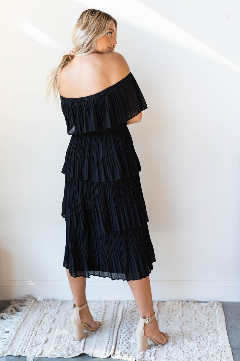 mode, dancing the night away tiered dress