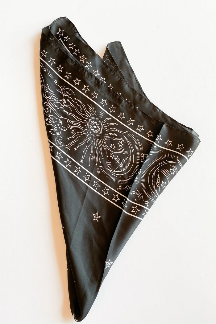 mode, sun + stars scarf