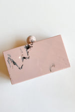 mode, pink marble slab clutch