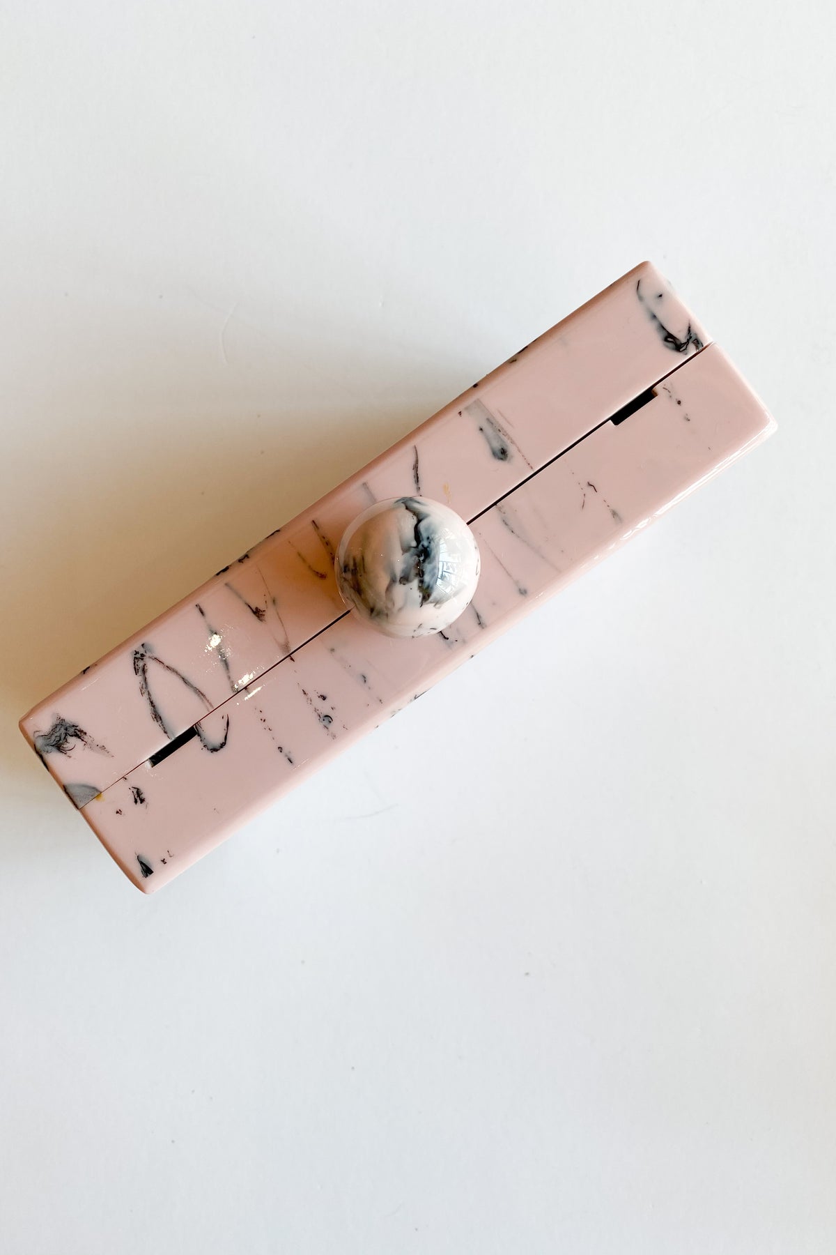 mode, pink marble slab clutch