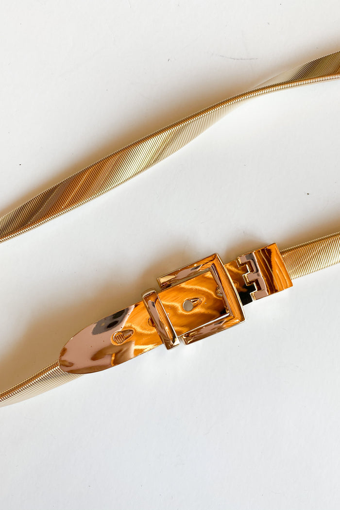 mode, metal buckle belt