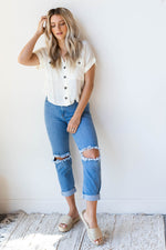 mode, Fara high rise denim