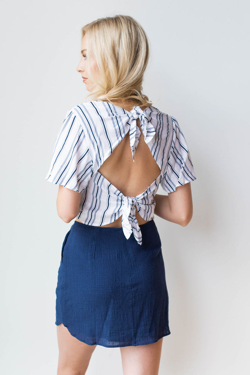 mode, sail the ocean blue skirt