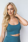 mode, saints stretchy two piece set (top)