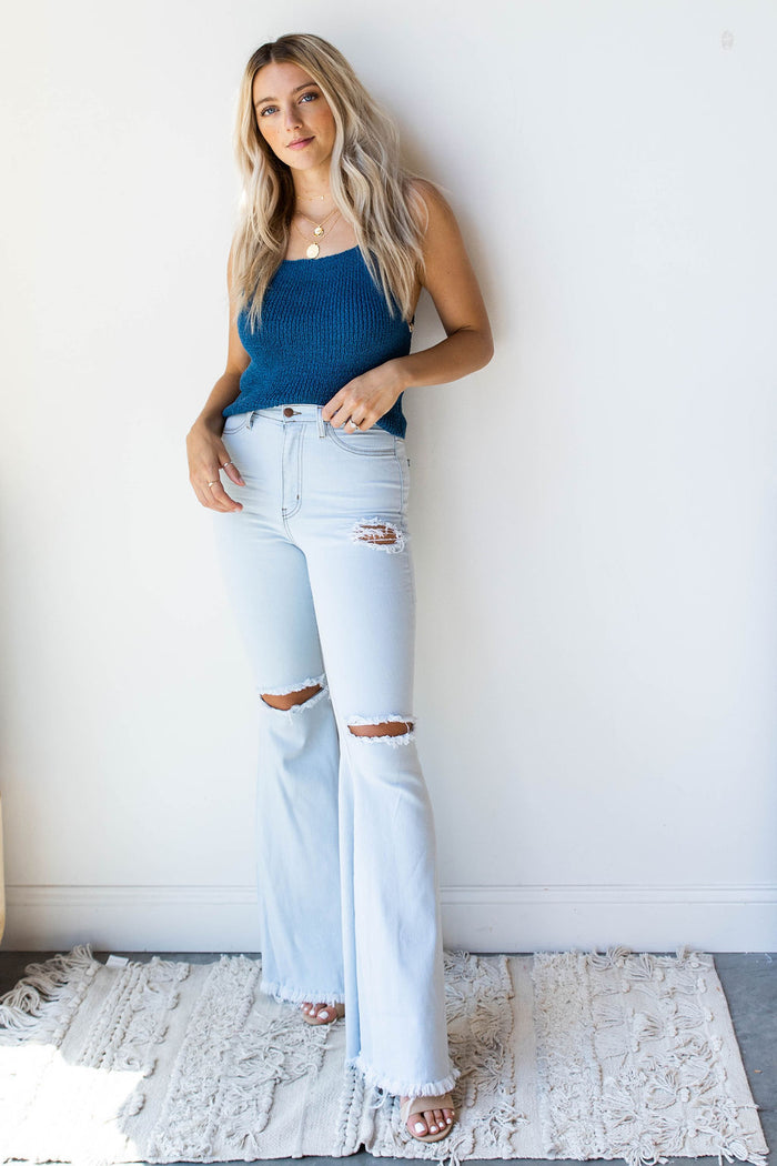 mode, fresh look knit tank