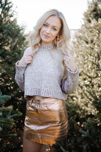 mode, sparks flying cropped sweater