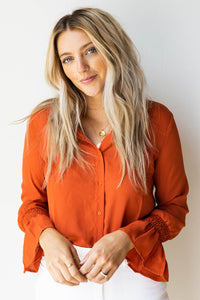 mode, really living button blouse