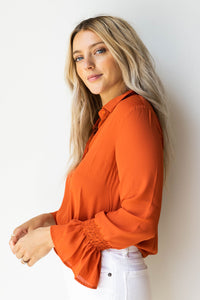 mode, really living button blouse