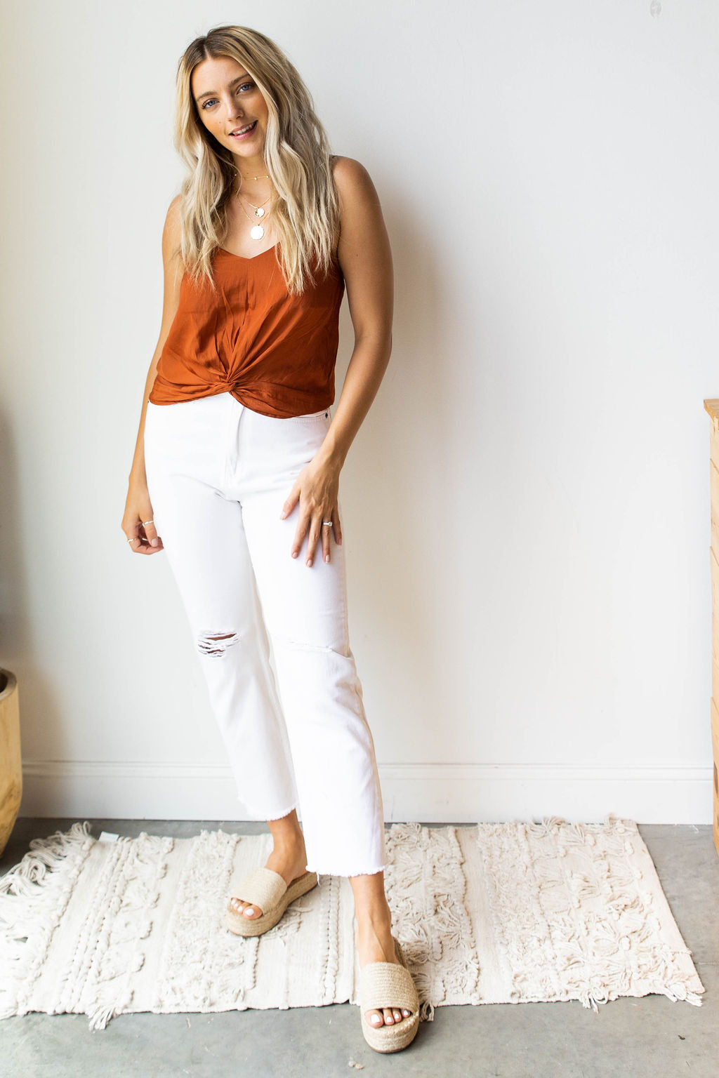 mode, really living button blouse
