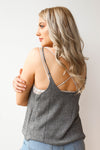 mode, two tone  slouch tank