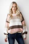 mode, fresh cotton candy striped sweater